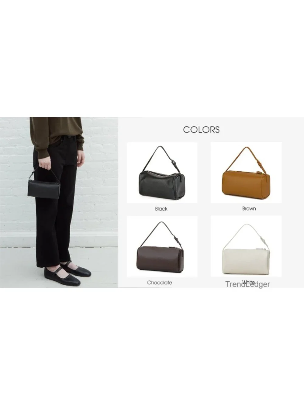 Premium Full-Grained Leather Crossbody Hobo Bag with Adjustable Strap